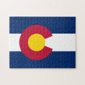 Staatsflagge Colorado Puzzle (Horizontal)
