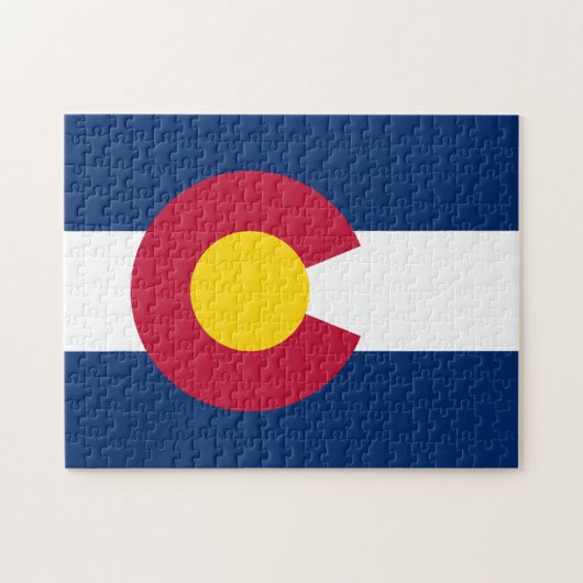 Staatsflagge Colorado Puzzle (Horizontal)