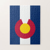 Staatsflagge Colorado Puzzle (Vertikal)