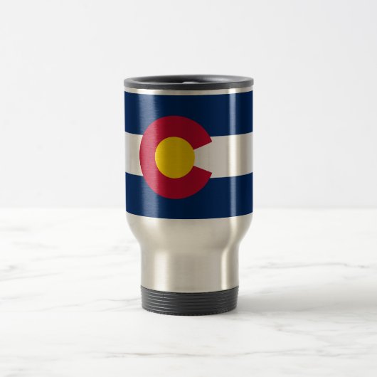 Staatsflagge Colorado Reisebecher (Mittel)