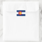 Staatsflagge Colorado Runder Aufkleber (Tasche)