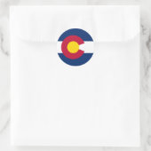Staatsflagge Colorado Runder Aufkleber (Tasche)