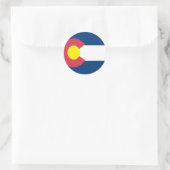 Staatsflagge Colorado Runder Aufkleber (Tasche)