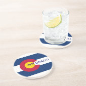 Staatsflagge Colorado Sandstein Untersetzer (Seite)