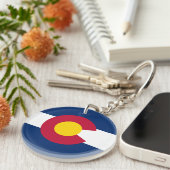 Staatsflagge Colorado Schlüsselanhänger (Vorderseite rechts)