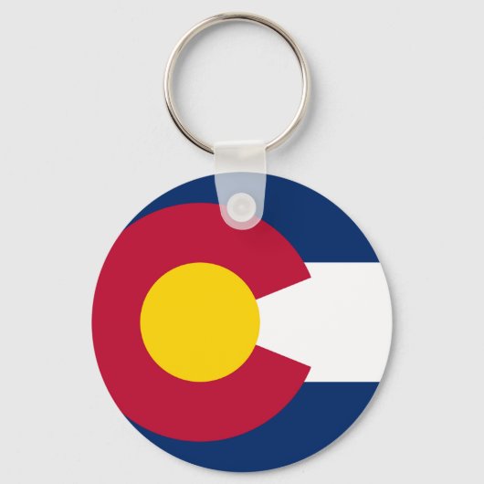 Staatsflagge Colorado Schlüsselanhänger (Vorderseite)