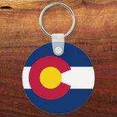 Staatsflagge Colorado Schlüsselanhänger (Rückseite)