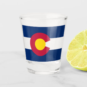 Staatsflagge Colorado Schnapsglas