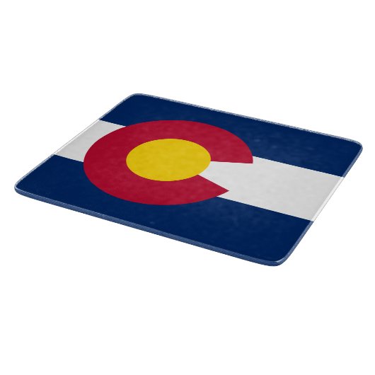 Staatsflagge Colorado Schneidebrett (Ecke)