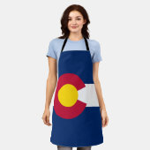 Staatsflagge Colorado Schürze (Getragen)