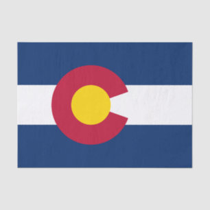 Staatsflagge Colorado Seidenpapier