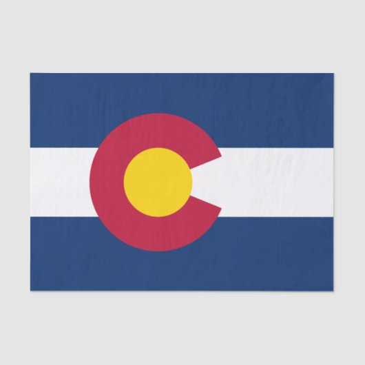 Staatsflagge Colorado Seidenpapier (Vorderseite)