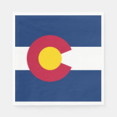 Staatsflagge Colorado Serviette (Vorderseite)