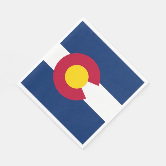 Staatsflagge Colorado Serviette (Ecke)