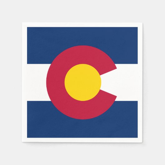Staatsflagge Colorado Serviette (Vorderseite)