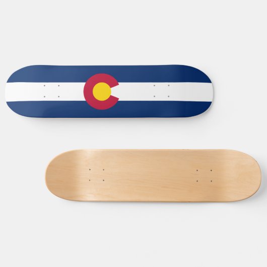 Staatsflagge Colorado Skateboard (Horizontal)