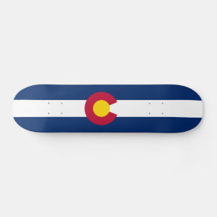 Staatsflagge Colorado Skateboard