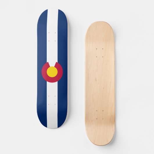 Staatsflagge Colorado Skateboard (Vorderseite)