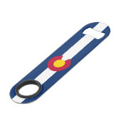 Staatsflagge Colorado Speed Flaschenöffner (Vorderseite Schrägansicht)