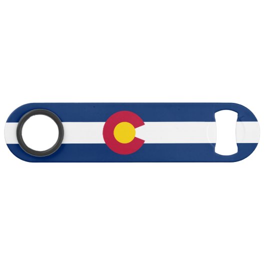 Staatsflagge Colorado Speed Flaschenöffner (Rückseite Horizontal)