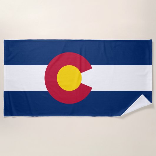 Staatsflagge Colorado Strandtuch (Vorderseite)