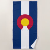 Staatsflagge Colorado Strandtuch (Vorderseite)