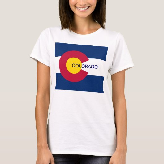 Staatsflagge Colorado T-Shirt (Vorderseite)