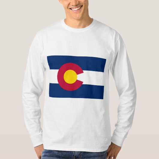 Staatsflagge Colorado T-Shirt (Vorderseite)