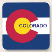 Staatsflagge Colorado Untersetzer (Vorderseite)