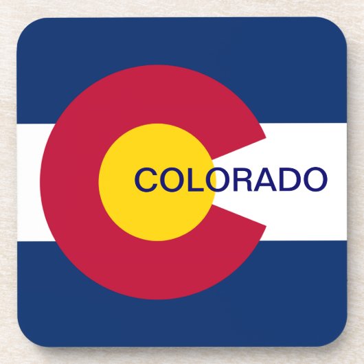 Staatsflagge Colorado Untersetzer (Vorderseite)