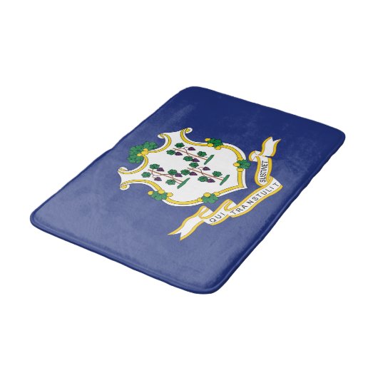Staatsflagge Connecticut Badematte (Schrägansicht)