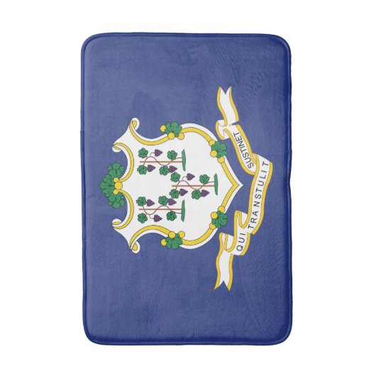 Staatsflagge Connecticut Badematte (Vorderseite Vertikal)