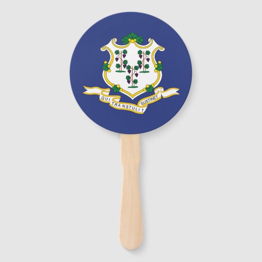 Staatsflagge Connecticut Fächer (Vorderseite)