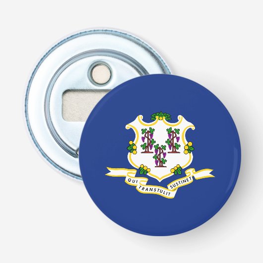 Staatsflagge Connecticut Flaschenöffner (Vorderseite)