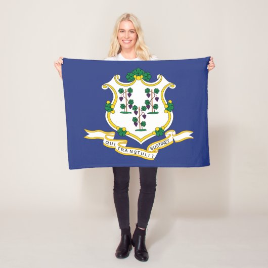 Staatsflagge Connecticut Fleecedecke (Beispiel)
