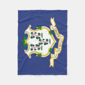 Staatsflagge Connecticut Fleecedecke (Vorderseite)