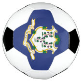 Staatsflagge Connecticut Fußball (Gedreht)