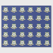 Staatsflagge Connecticut Geschenkpapier (Flach)