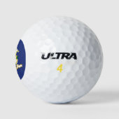 Staatsflagge Connecticut Golfball (Logo)