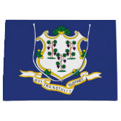 Staatsflagge Connecticut Große Geschenktüte (Vorderseite)