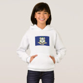 Staatsflagge Connecticut Hoodie (Vorne ganz)