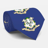 Staatsflagge Connecticut Krawatte (Gerollt)