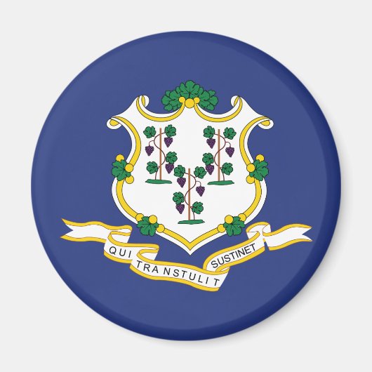 Staatsflagge Connecticut Magnet (Vorne)