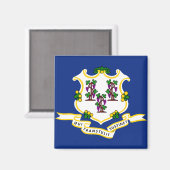 Staatsflagge Connecticut Magnet (Vorderseite/Rückseite)