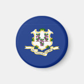 Staatsflagge Connecticut Magnet (Vorne)