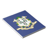 Staatsflagge Connecticut Notizblock (angewinkelt)
