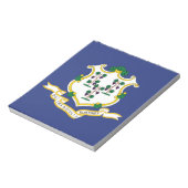 Staatsflagge Connecticut Notizblock (Rotiert)