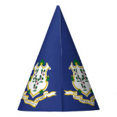 Staatsflagge Connecticut Partyhütchen (Rückseite)