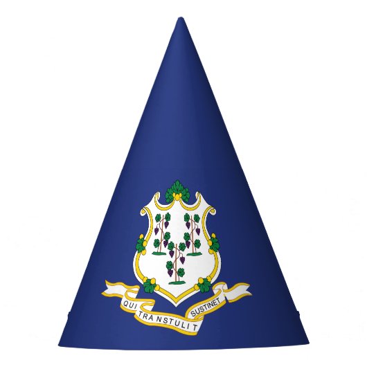 Staatsflagge Connecticut Partyhütchen (Vorderseite)