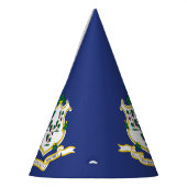 Staatsflagge Connecticut Partyhütchen (Links)